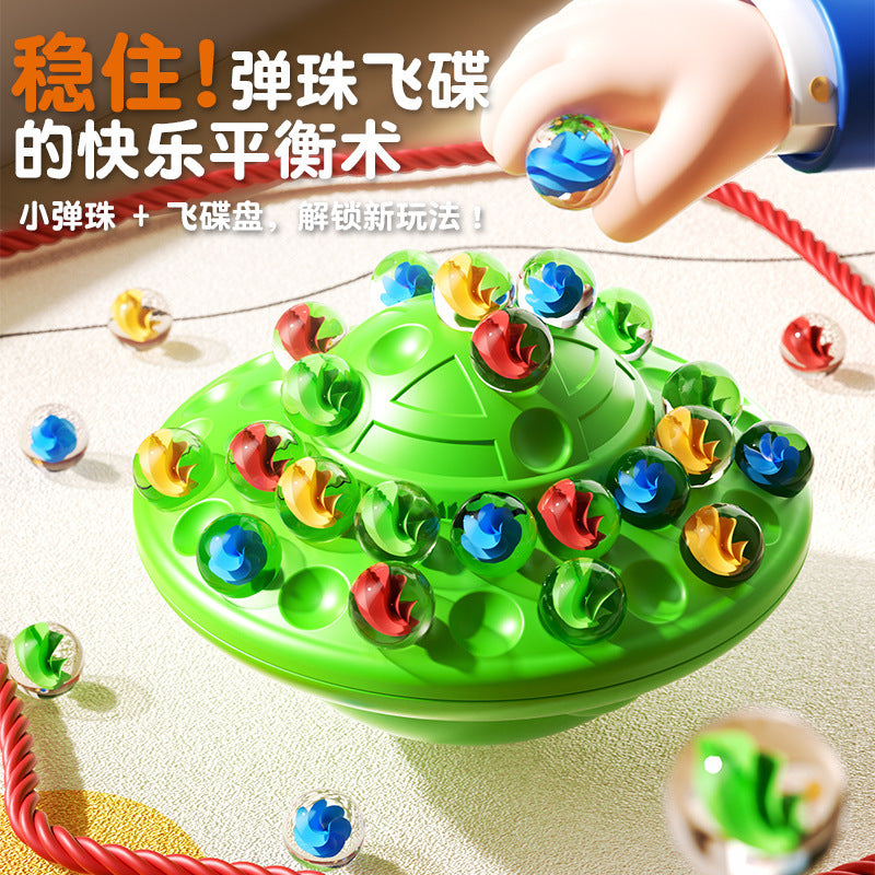 Kids' marble run balancing discs glass bead stacking game tabletop toy - parent-child interactive stress relief educational game for ages 3-6
