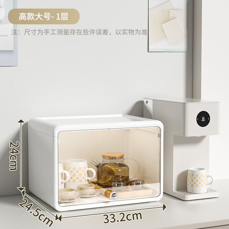 Storage box, drawer, multi-layer snack rack, kitchen desktop, tea cup rack, tea set, storage rack, water cup rack.