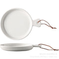 Nordic ceramic cake plate pure white square plate dessert display plate baking tableware buffet round pizza plate