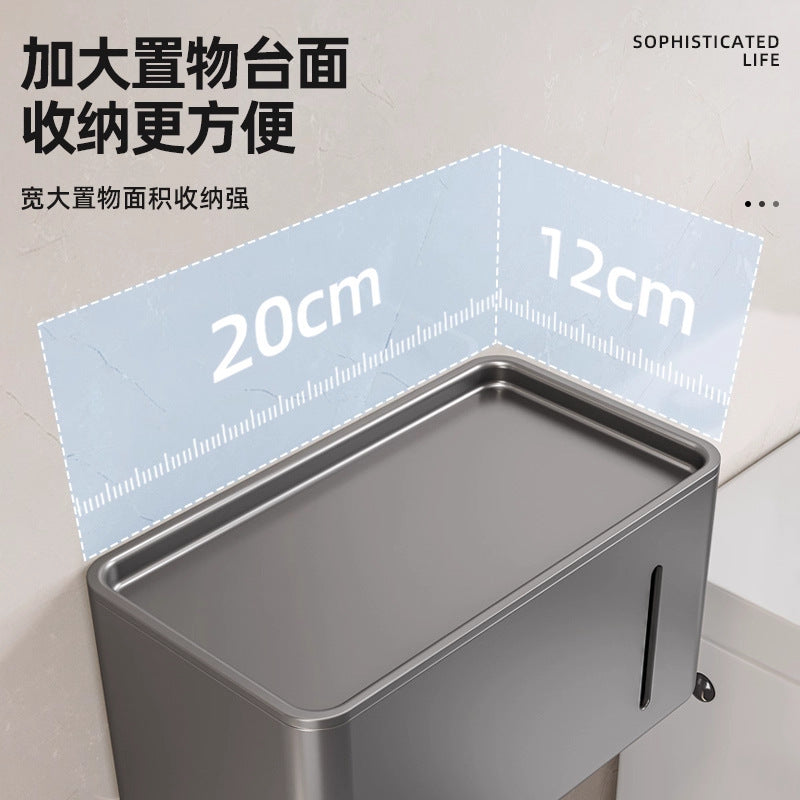Bathroom toilet paper box punch-free wall-mounted classy paper towel box toilet paper storage rack toilet paper roll holder