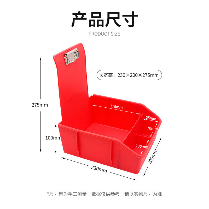 Dental turnover box iron clip extra large denture technician factory oral tooth model conveyor box finishing and placing box dentistry
