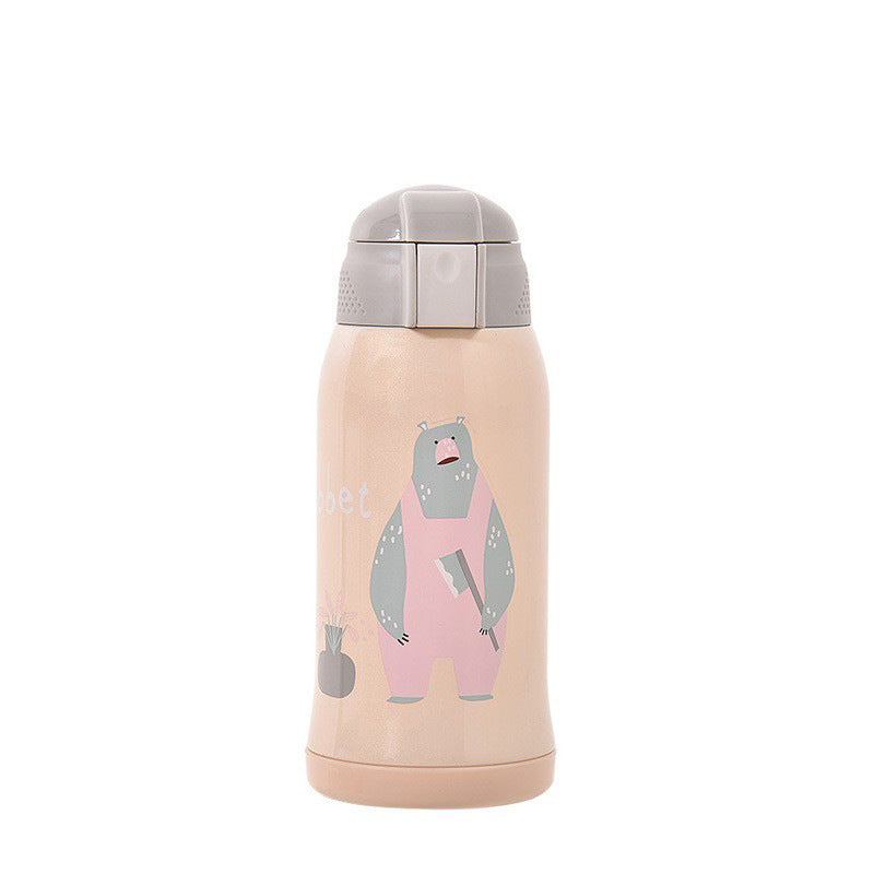 Bao hui children's insulated sippy cup - dual-use baby water bottle for on-the-go students - stainless steel, drop-proof water bottle