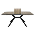 Export solid wood multi-layer board dining table retractable foldableaccessible luxuryclassy sense restaurant long table mdf rectangular table