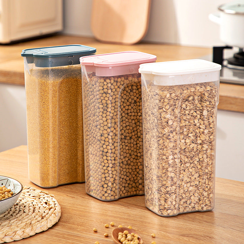 Kitchen Grains Storage Box Food Grade Sealed Tank Fresh-keeping Box Transparent Refrigerator Dry Goods Storage Tank