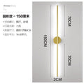 Minimalist modern led linear wall sconce - creative living room tv backdrop, bedroom bedside, and popular linear lighting fixture