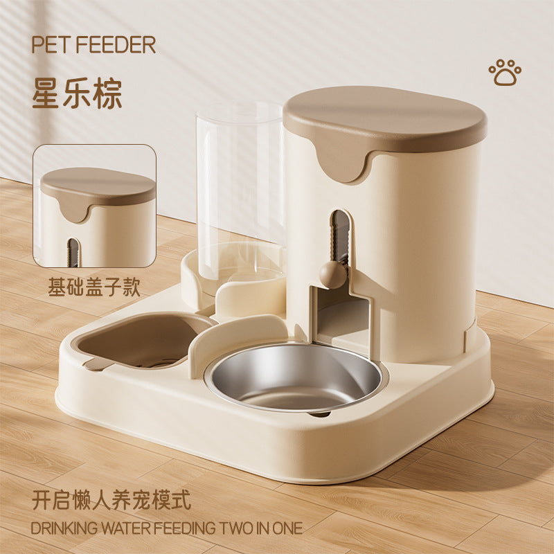 Cat bowl dog bowl feeder water dispenser cat food bowl stainless steel pet water double bowl pet automatic feeder