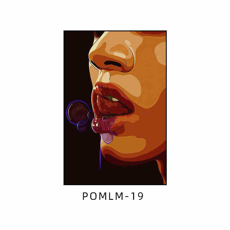 Bar decoration painting American retro tavern KTV box wall painting Love hotel bathroom toilet mural