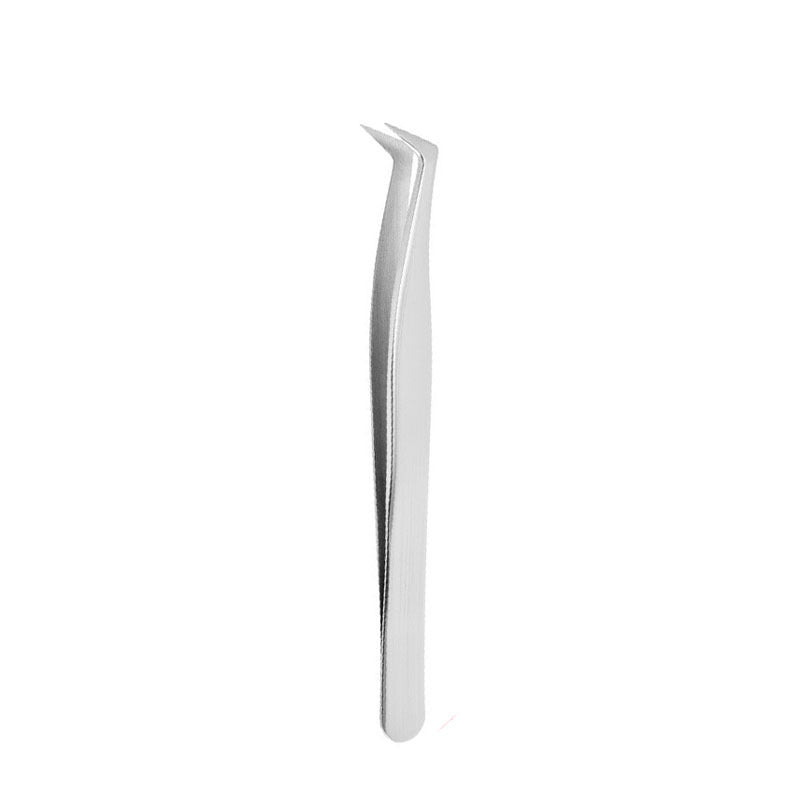 High-precision stainless steel eyelash tweezers for false eyelash application - beginner-friendly gold feather tweezers for lash artists