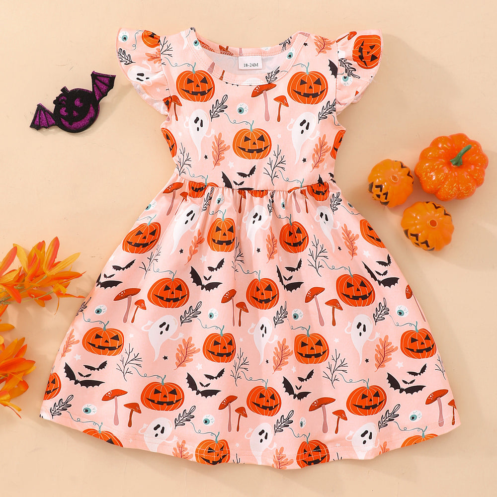 European and american cross-border specially designed sleeveless sundress with flutter sleeves for toddlers and young children - perfect for summer holidays and festivals
