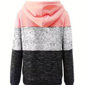 hot-selling plus-size women's zip-up hoodie, new casual long-sleeve hooded sweatshirt jacket, dropshipping available