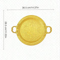 Manufacturer european style creative home elegant metal pattern tray party wedding hotel restaurant decoration tray