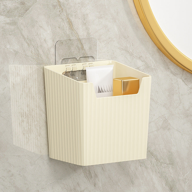 Bathroom toothbrush toothpaste comb storage rack - no drilling required - sink countertop washbasin toilet waste towel storage box