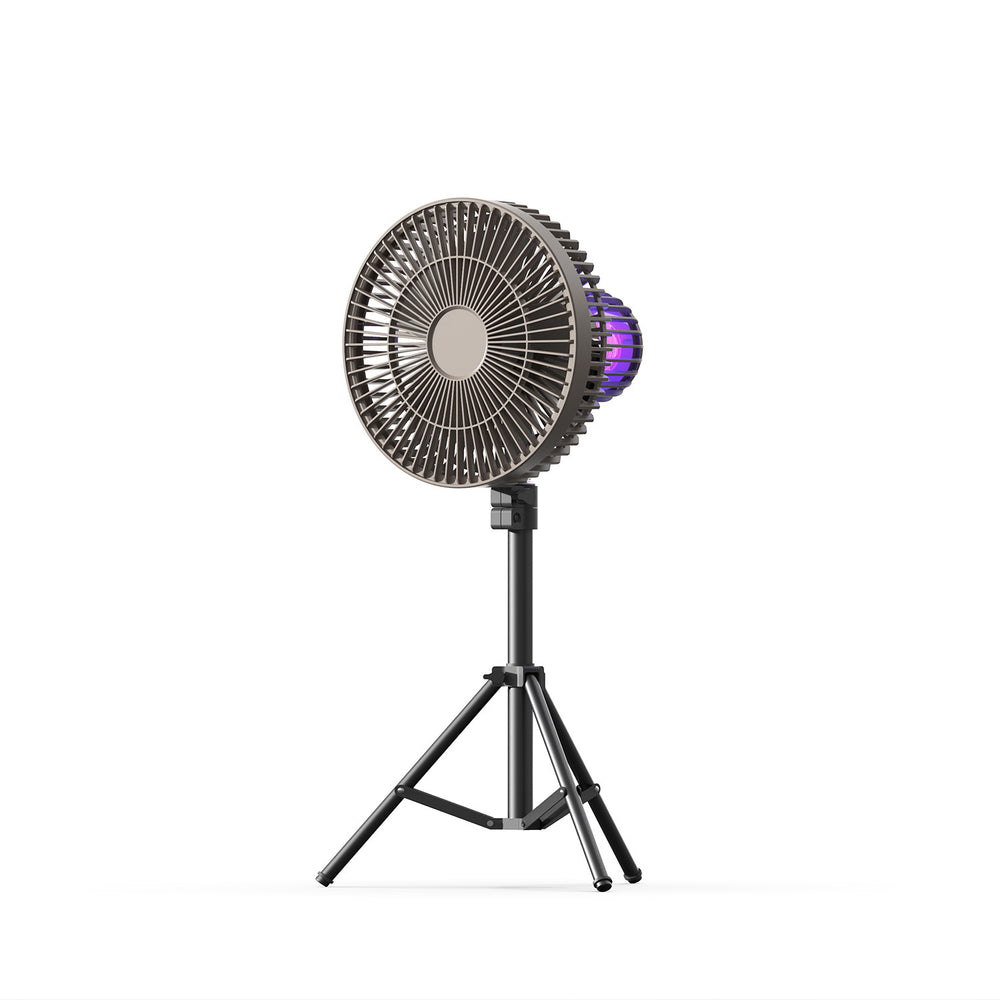 Camping fan usb treasure mosquito killer ceiling fan desktop tripod lamp usbusb charging mosquito repellent fan lamp for home