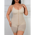 260g hard mesh cross-border body shaping one-piece shaping hip cover corset zipper button body shaping bodysuit