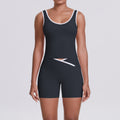Cross high waist sports suit for women, tight-fitting, nude, contrast color, backless yoga clothes, outdoor running, quick-drying fitness suit