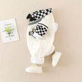 Newborn infant spring/autumn double-layer romper - baby boy/girl gentleman style outfit for spring and autumn, perfect for crawling and outdoor wear