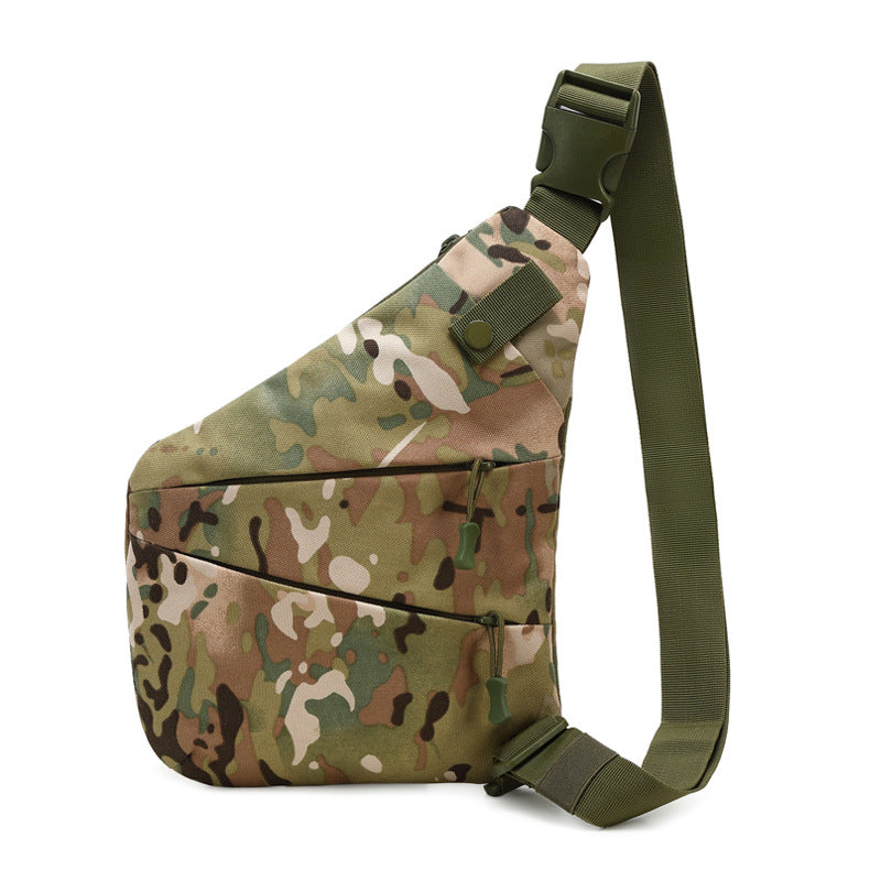 Outdoor camouflage cycling mountaineering bag lightweight shoulder left messenger bag digital storage bag waterproof shoulder bag