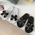 Bowknot slippers women's summer outwear new arrivalfashion women's shoes inseasiest for match beach shoes women's home shoes flip flop women