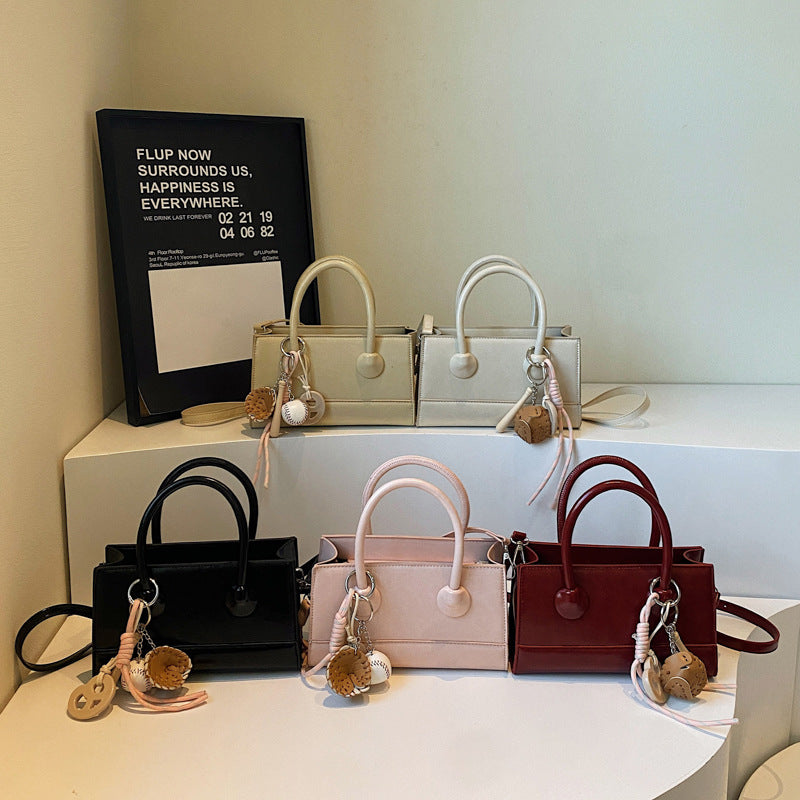 Cross-border high-end portable small square bag 2025 new fashion versatile shoulder bag simple versatile niche messenger bag