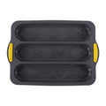 New in stock silicone bench three-slot baguette bread baking pan diamond grid cake mold for home dyi baking
