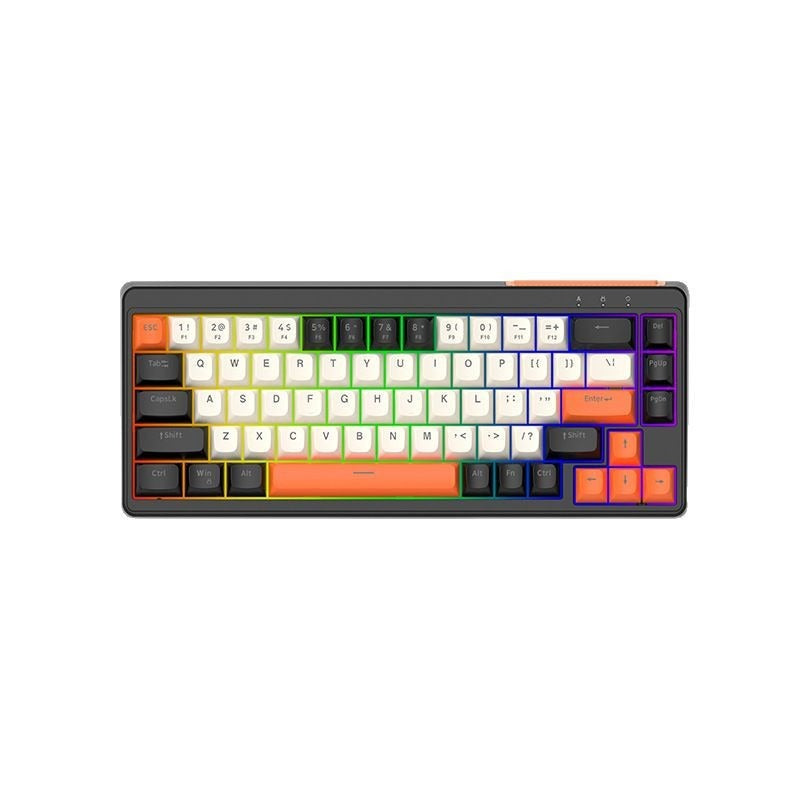 Acer 67-key wired keyboard - rgb backlit, mechanical feel, gaming & office keyboard, usb, stylish tri-color design, 224 keys