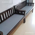 Solid wood sofa - modern minimalist style for small apartments, european-style balcony, bedroom, living room - 3-seater, 4-seater, backrest bench sofa chair