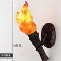 Torch industrial style wall lamp stylish creative hot pot restaurant cafe artificial flickering retro flame torch wall lamp