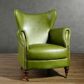 Accessible luxury living room study balcony high back chair hotel cafe single chair sofa tiger chair high backrest plaid