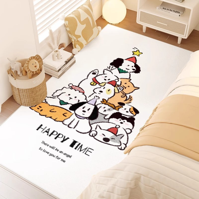 Carpet bedroom bedside blanket kids room cartoon new arrival room bedside cute thickened bed floor mat