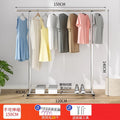 Clothes drying rack floor-standing thickened telescopic for home indoor and outdoor storage rack balcony single and double pole clothes hanger