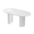 Semi-circular rock slab island dining table italian all-in-onefor homeaccessible luxury dining table small apartment modern casualfor home table