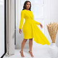 D401 independent station   autumn long sleeve celebrityelegantelegantol pencil skirt plus size african dress