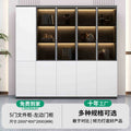 5-door filing cabinet - left door cabinet (with light strip) warm white + iron gray
