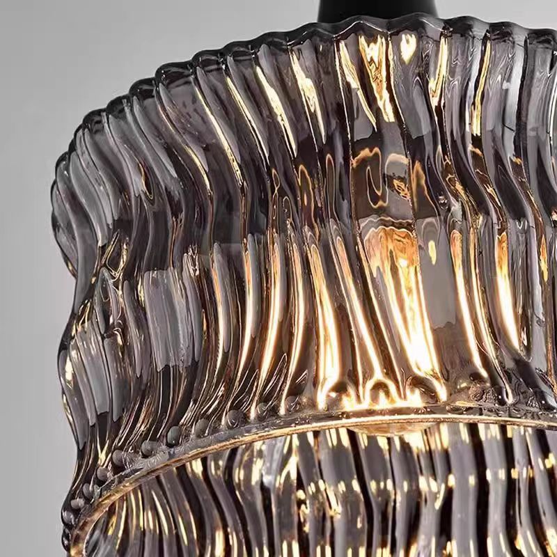 Wabi Sand Wind Italian Minimalist Bedroom Bedside Lamp Small Hanging Modern Simple Premium Bar Restaurant Art Glass Chandelier