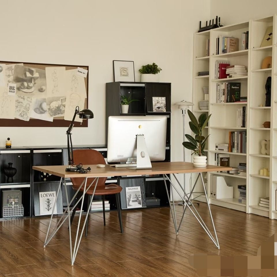 Scandinavian solid wood desktop for homecasual desk bedroom desk large board table modern long study table computer table