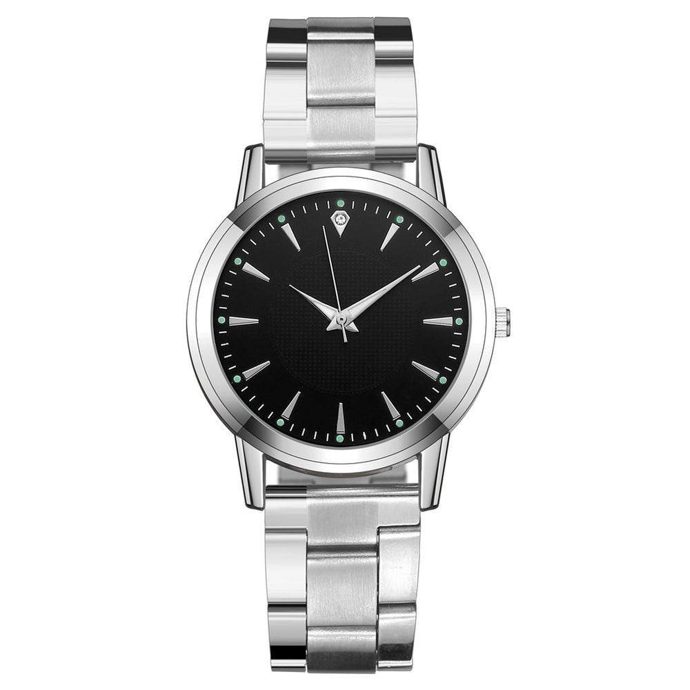 New arrivalcouple watch luminous steel strap watch women's watch men's quartz watch men's watch manufacturer wholesale large dial