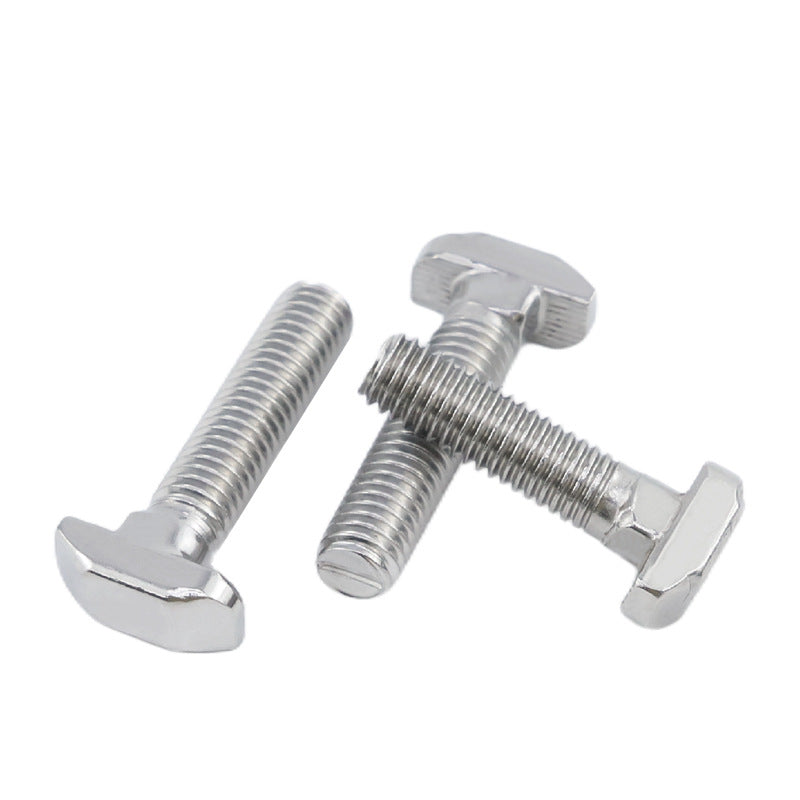 304 Stainless Steel T-Screw T-Slot Bolt Flange Nut M5M6M8M10 Thread Die