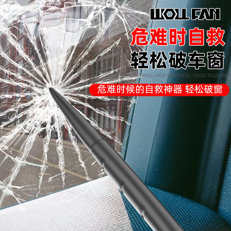 Multifunctional crowbar nail lifter, tire pry rod, crowbar steel crowbar upturned rod double-headed stick afterburner rod auto repair tool