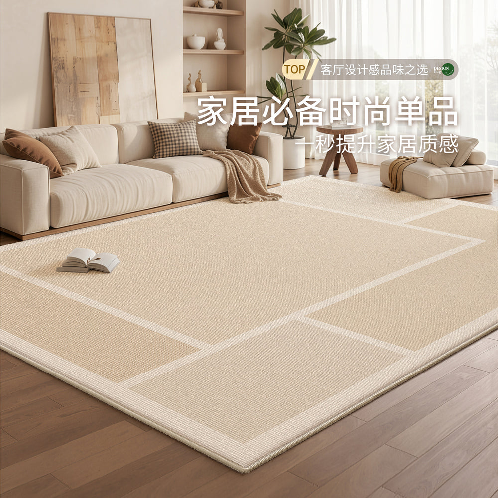 Carpet living room wood style waterproof anti-fouling living room sofa floor mat cream style bedroom large area full bed side blanket