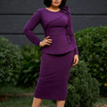 Autumnew arrivallong sleeveselegance one-step skirt stereo flower ruffles silm hip-hugging work clothingdress dress