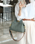 Genuine leather women's tote bag togo cowhide handbag 2024 new trendy spring/summer large capacity commuter crossbody shoulder bag