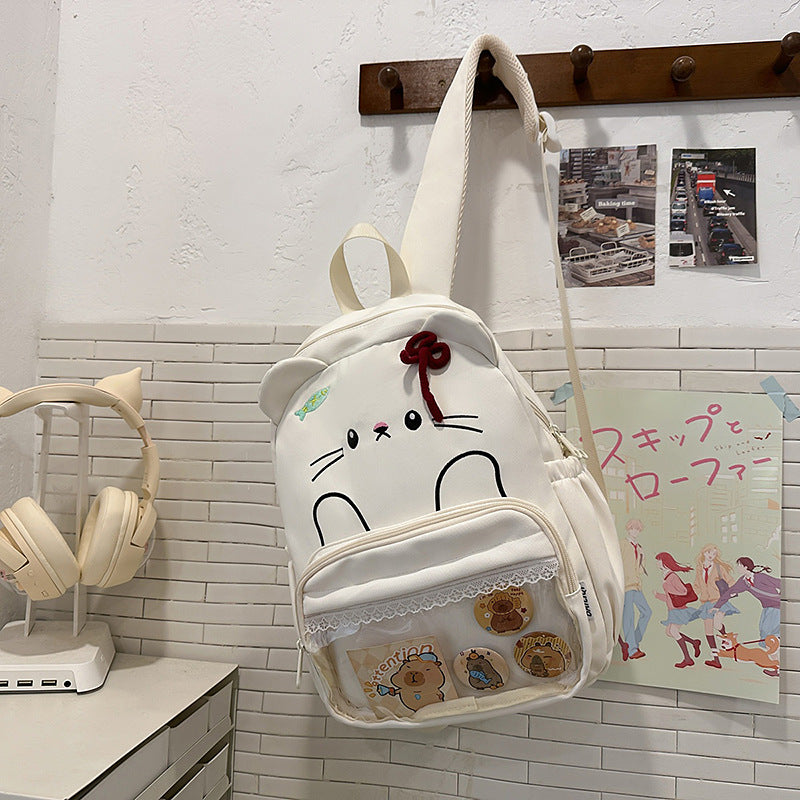 New arrivalkids small school bag for boys and girls cute lace pain bag backpack kindergarten baby snack backpack cross-border