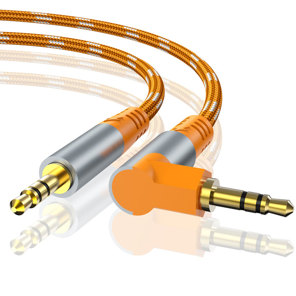 Wholesale aux audio cable Car car 3.5mm pure copper male to male straight to curved computer mobile phone earphone audio cable