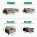 Office sofa and coffee table set - modern minimalist business reception lounge furniture - premium leatherette