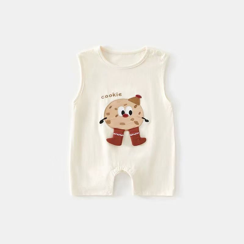 Outwear baby sleeveless jumpsuit baby summer wear outwear super cute korean style casualloose romper jumpsuit