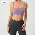 Thin shoulder strap camisole women's nude tube topintimatescomfortableplaid fitness pilates yoga bra daw138