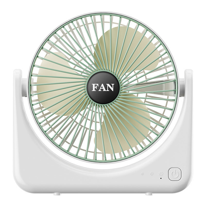 desktop circulation fan multi-functional household fan student dormitory voice digital display hanging neck strong wind wholesale