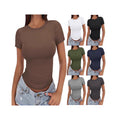 2025 amazon fashion new arrival women's t-shirt silmslimming look round neck tight sexysummertops women's clothing