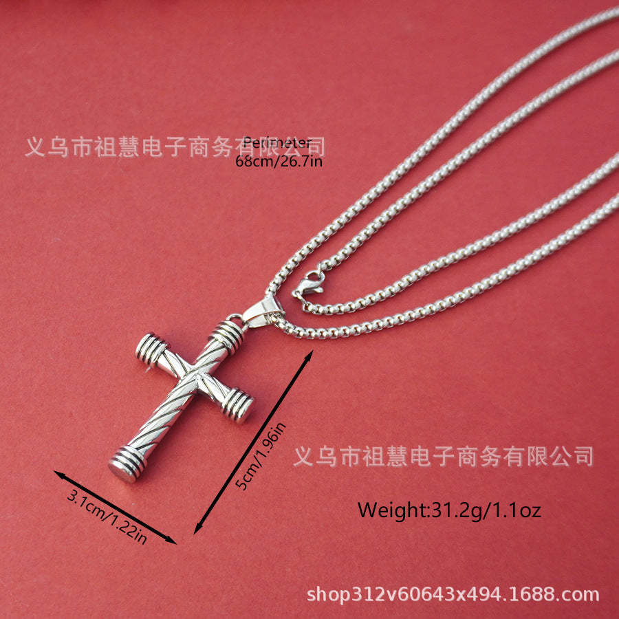 new arrivalretro halloween men women pendant cross necklace christmas gift wholesale