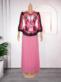 Amazon foreign trade  new fashionable and elegant top and skirt set, loose fit, plus size, slimming two-piece dress